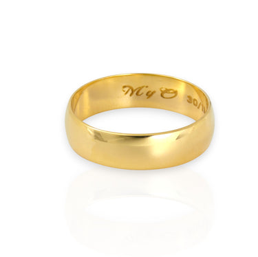 Anillo de compromiso para hombre en oro real